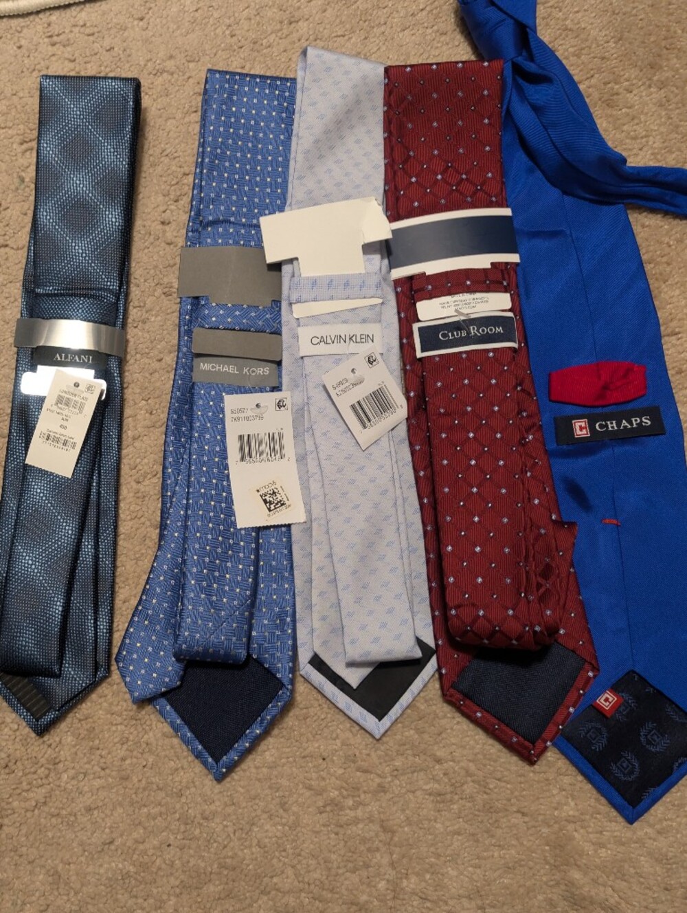4 NWT, 1 Like New Set Of Men's Ties